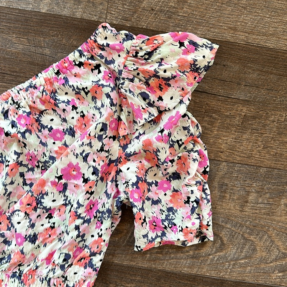 Universal Thread One Shoulder Floral Print Top - Picture 4 of 9